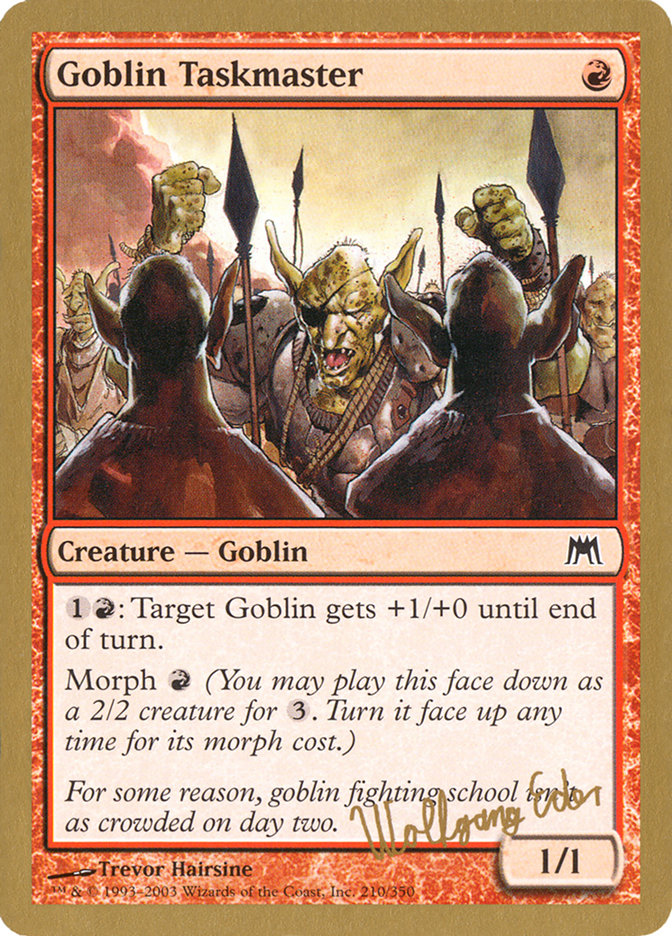 Goblin Taskmaster (Wolfgang Eder) [World Championship Decks 2003] | Deep Dive Games St. Marys