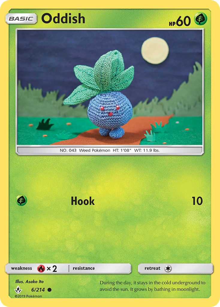 Oddish (6/214) [Sun & Moon: Unbroken Bonds] | Deep Dive Games St. Marys