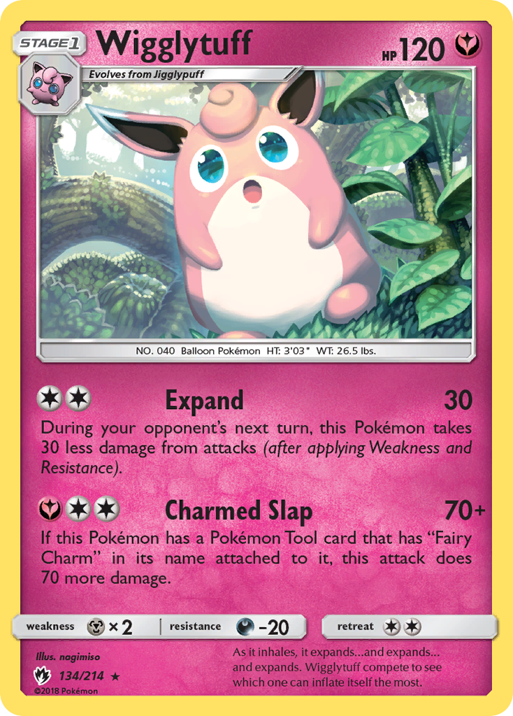 Wigglytuff (134/214) [Sun & Moon: Lost Thunder] | Deep Dive Games St. Marys