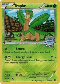 Tropius (5/101) (National Championship Staff Promo) [Black & White: Plasma Blast] | Deep Dive Games St. Marys