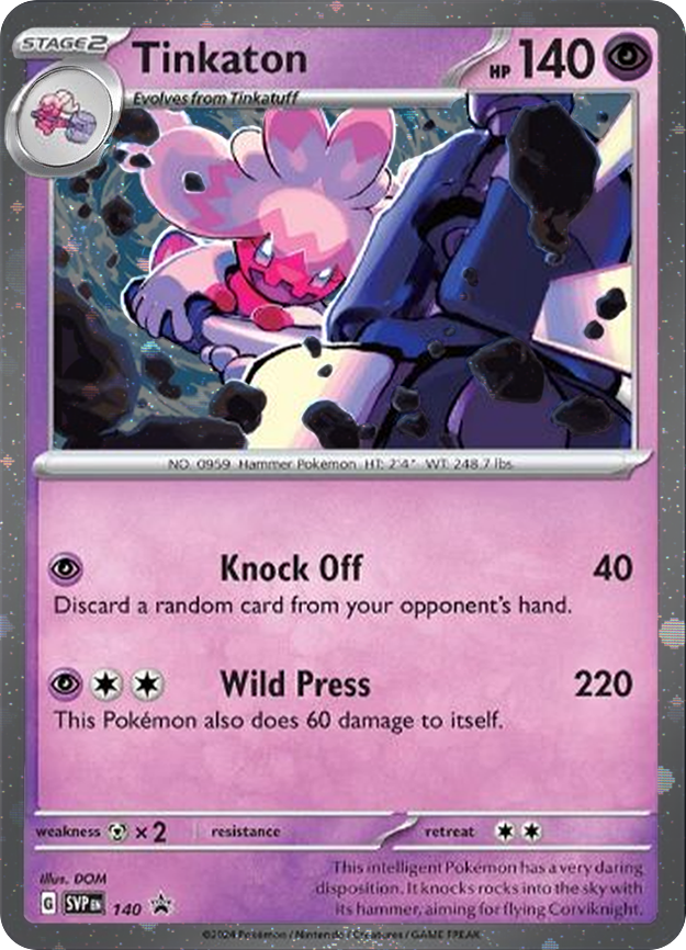 Tinkaton (SVP140) (Cosmos Holo) [Scarlet & Violet: Black Star Promos] | Deep Dive Games St. Marys