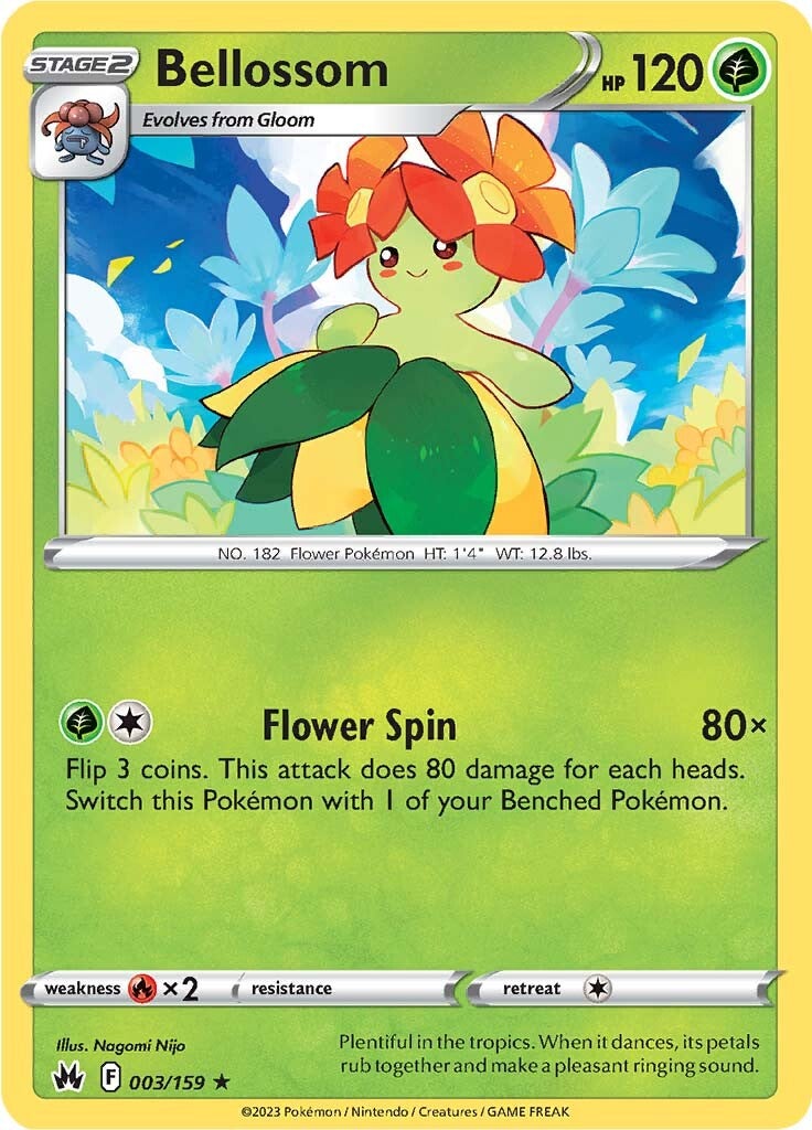 Bellossom (003/159) [Sword & Shield: Crown Zenith] | Deep Dive Games St. Marys