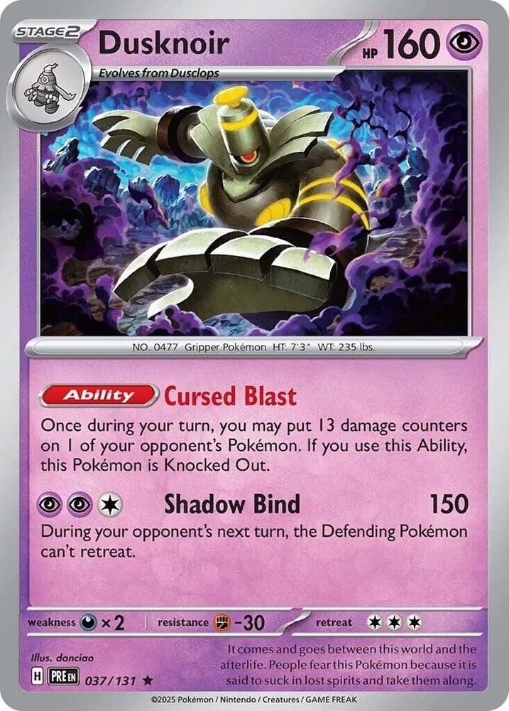 Dusknoir (037/131) [Scarlet & Violet: Prismatic Evolutions] | Deep Dive Games St. Marys