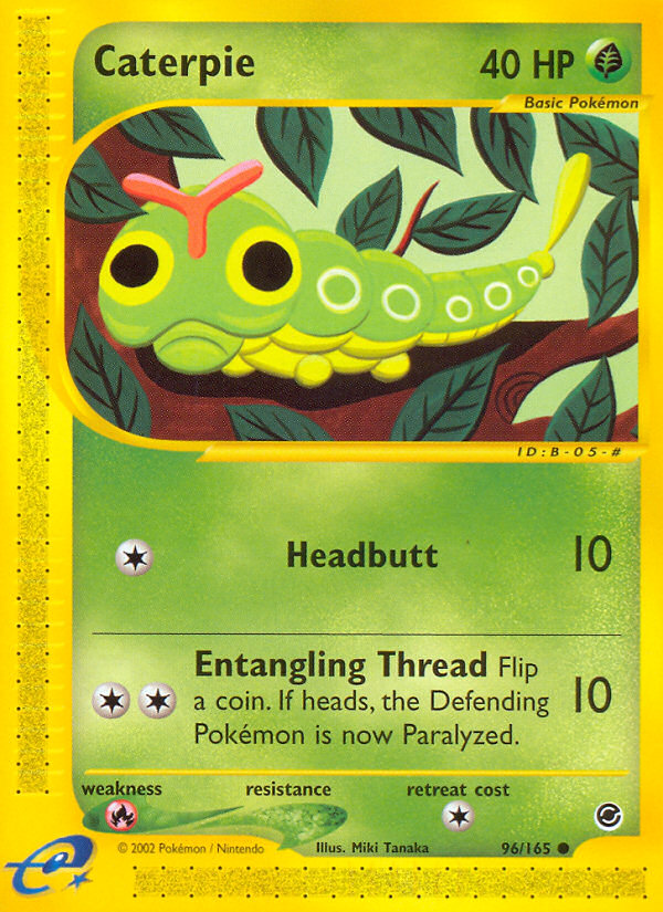 Caterpie (96/165) [Expedition: Base Set] | Deep Dive Games St. Marys