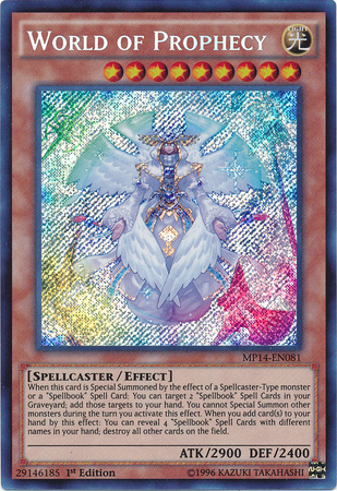 World of Prophecy [MP14-EN081] Secret Rare | Deep Dive Games St. Marys