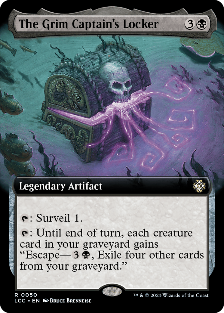 The Grim Captain's Locker (Extended Art) [The Lost Caverns of Ixalan Commander] | Deep Dive Games St. Marys