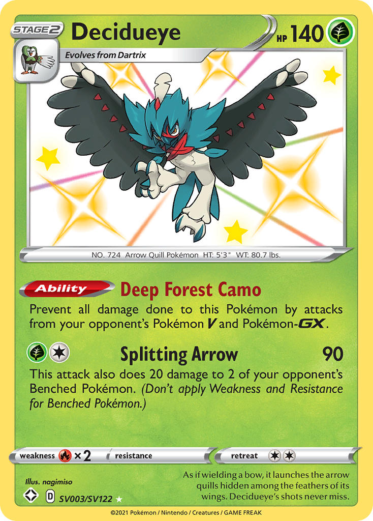 Decidueye (SV003/SV122) [Sword & Shield: Shining Fates] | Deep Dive Games St. Marys