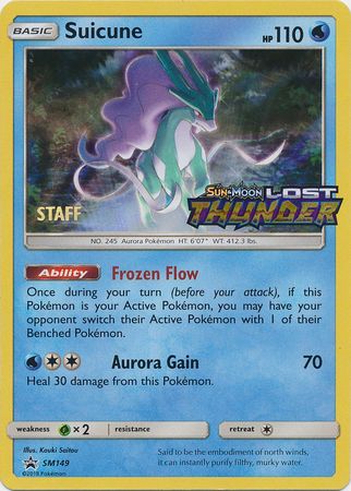 Suicune (SM149) (Staff Prerelease Promo) [Sun & Moon: Black Star Promos] | Deep Dive Games St. Marys