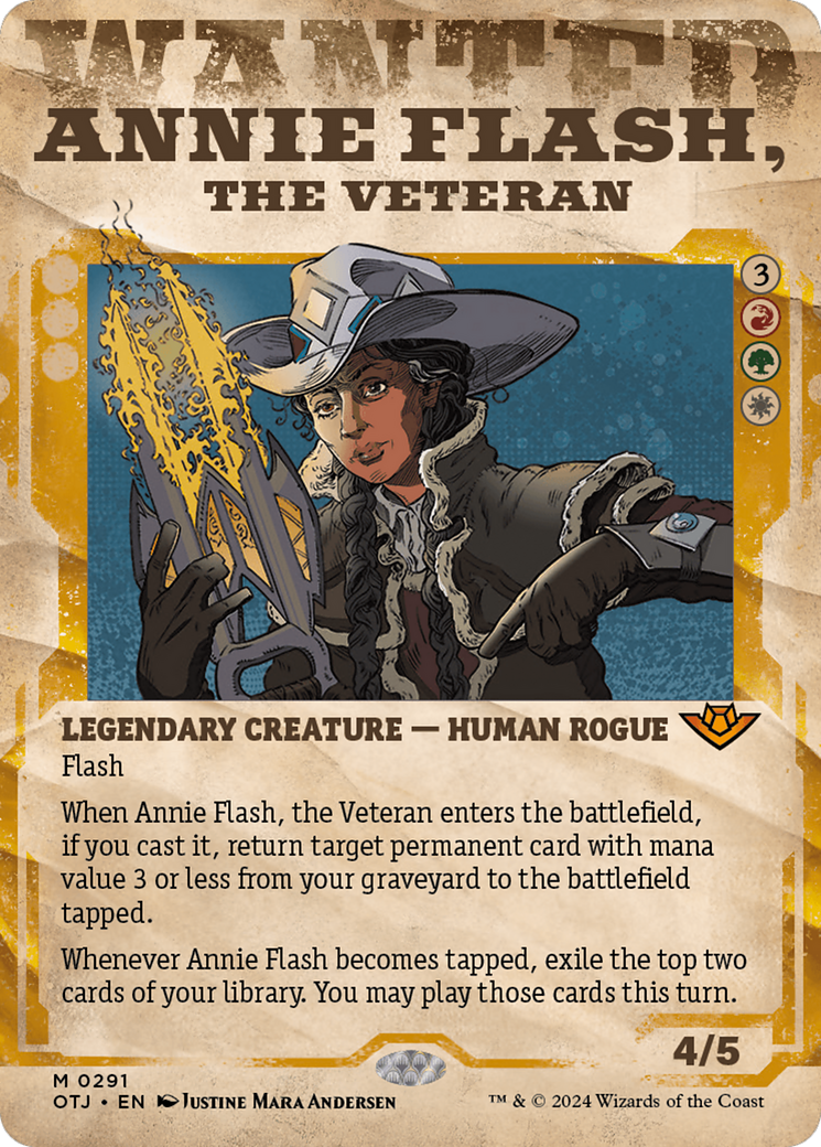 Annie Flash, the Veteran (Showcase) [Outlaws of Thunder Junction] | Deep Dive Games St. Marys