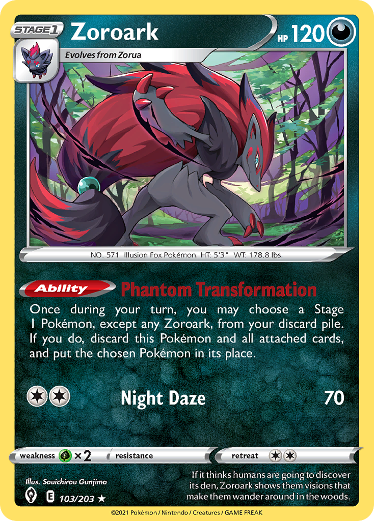 Zoroark (103/203) (Theme Deck Exclusive) [Sword & Shield: Evolving Skies] | Deep Dive Games St. Marys