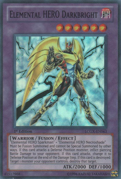 Elemental HERO Darkbright [LCGX-EN063] Super Rare | Deep Dive Games St. Marys