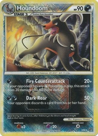 Houndoom (5/90) (League Promo) [HeartGold & SoulSilver: Undaunted] | Deep Dive Games St. Marys