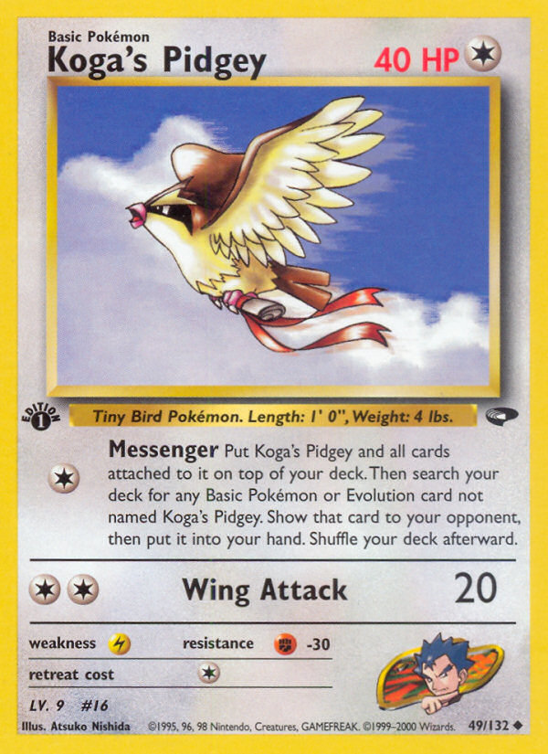 Koga's Pidgey (49/132) [Gym Challenge 1st Edition] | Deep Dive Games St. Marys