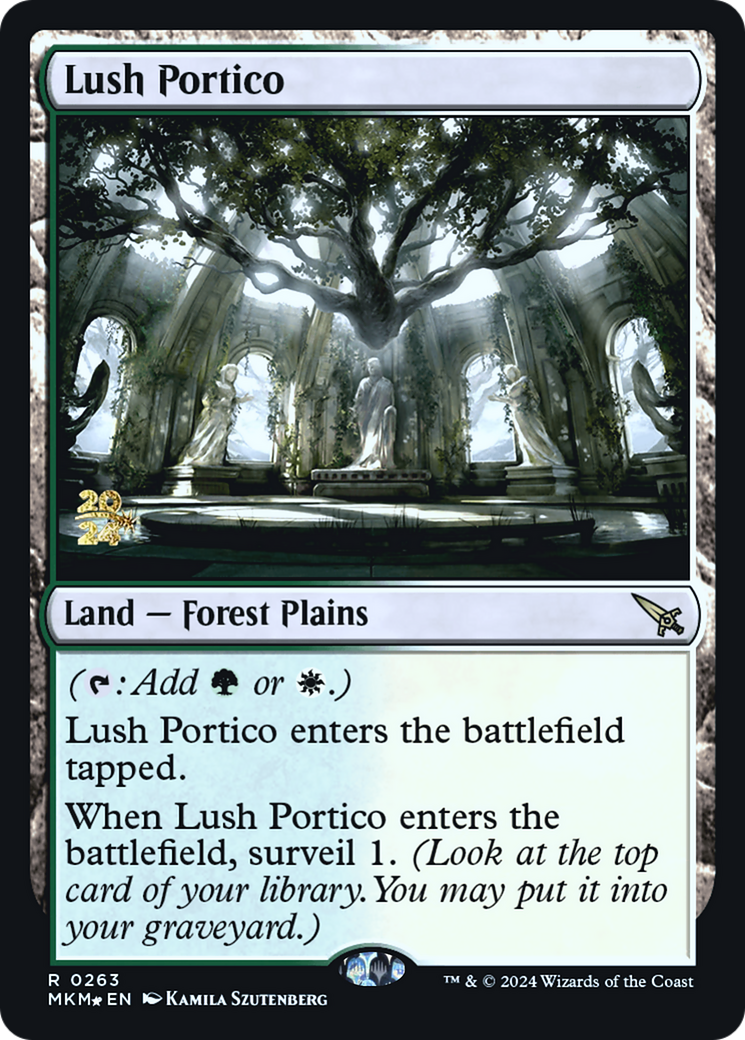 Lush Portico [Murders at Karlov Manor Prerelease Promos] | Deep Dive Games St. Marys