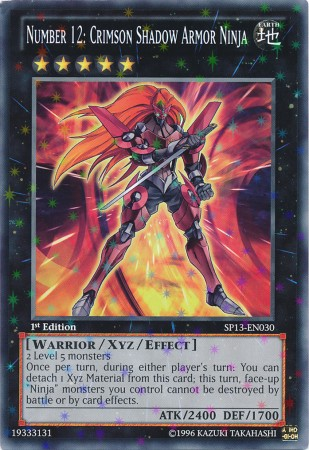 Number 12: Crimson Shadow Armor Ninja [SP13-EN030] Starfoil Rare | Deep Dive Games St. Marys