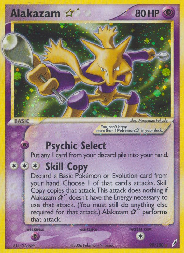 Alakazam Star (99/100) [EX: Crystal Guardians] | Deep Dive Games St. Marys