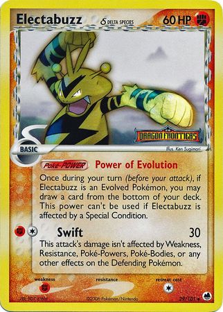 Electabuzz (29/101) (Delta Species) (Stamped) [EX: Dragon Frontiers] | Deep Dive Games St. Marys