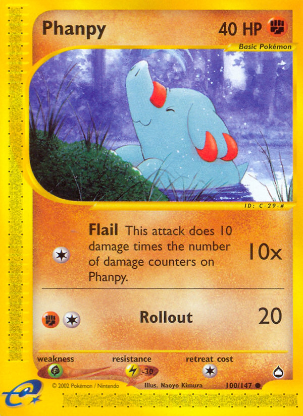 Phanpy (100/147) [Aquapolis] | Deep Dive Games St. Marys