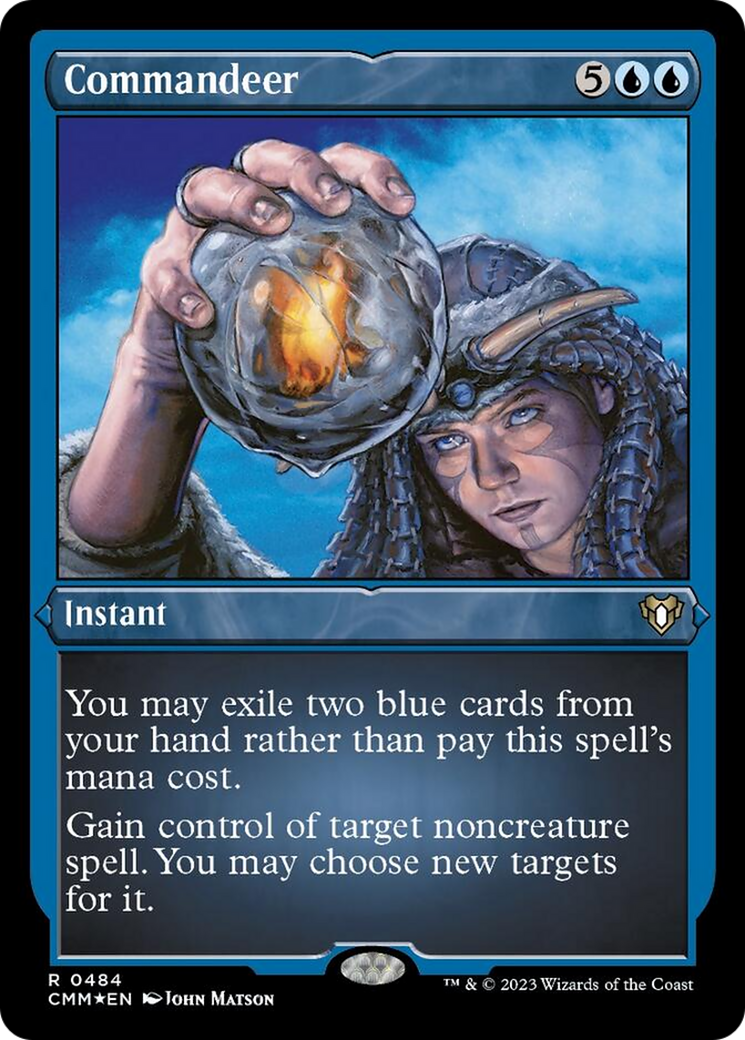 Commandeer (Foil Etched) [Commander Masters] | Deep Dive Games St. Marys