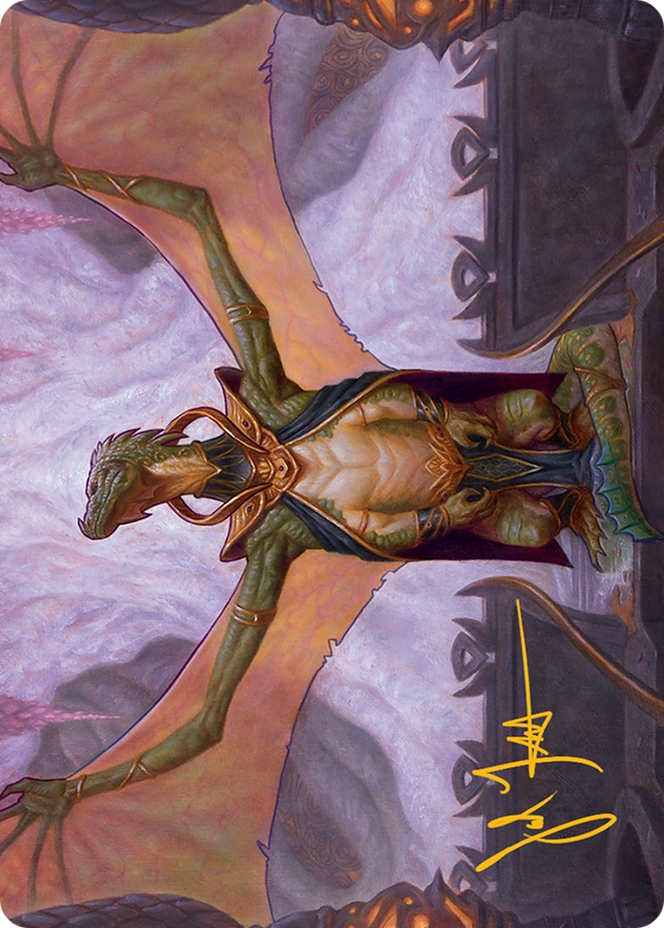 Kheru Goldkeeper Art Card (36/54) [Tarkir: Dragonstorm Art Series] | Deep Dive Games St. Marys