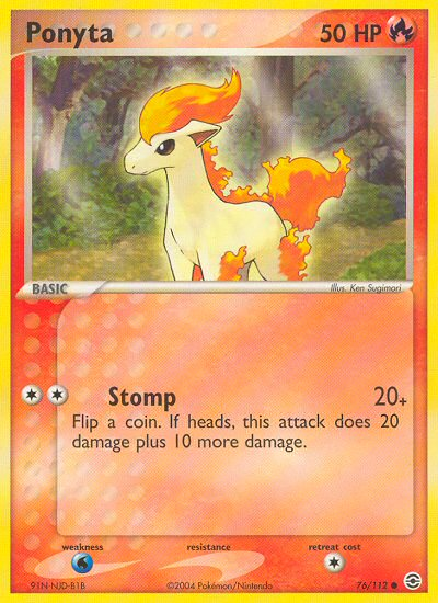 Ponyta (76/112) [EX: FireRed & LeafGreen] | Deep Dive Games St. Marys