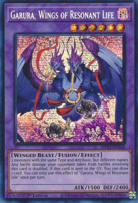 Garura, Wings of Resonant Life [MP23-EN148] Prismatic Secret Rare | Deep Dive Games St. Marys