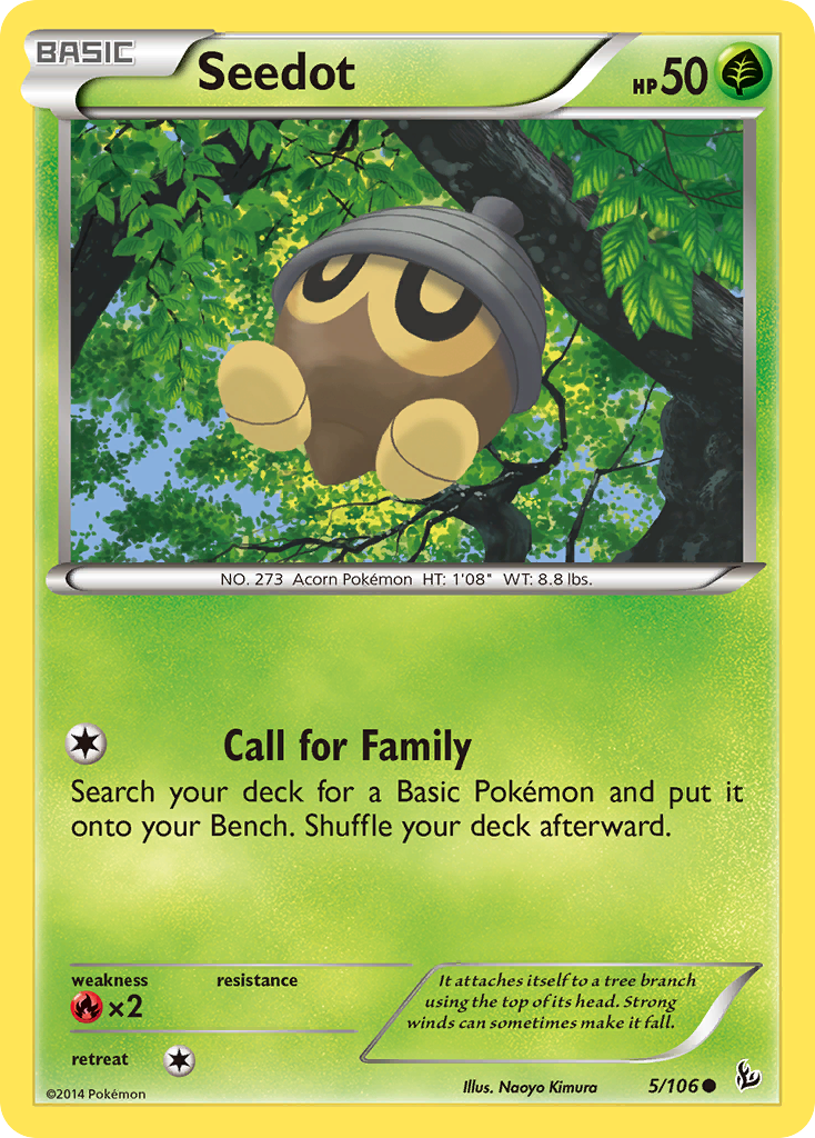 Seedot (5/106) [XY: Flashfire] | Deep Dive Games St. Marys