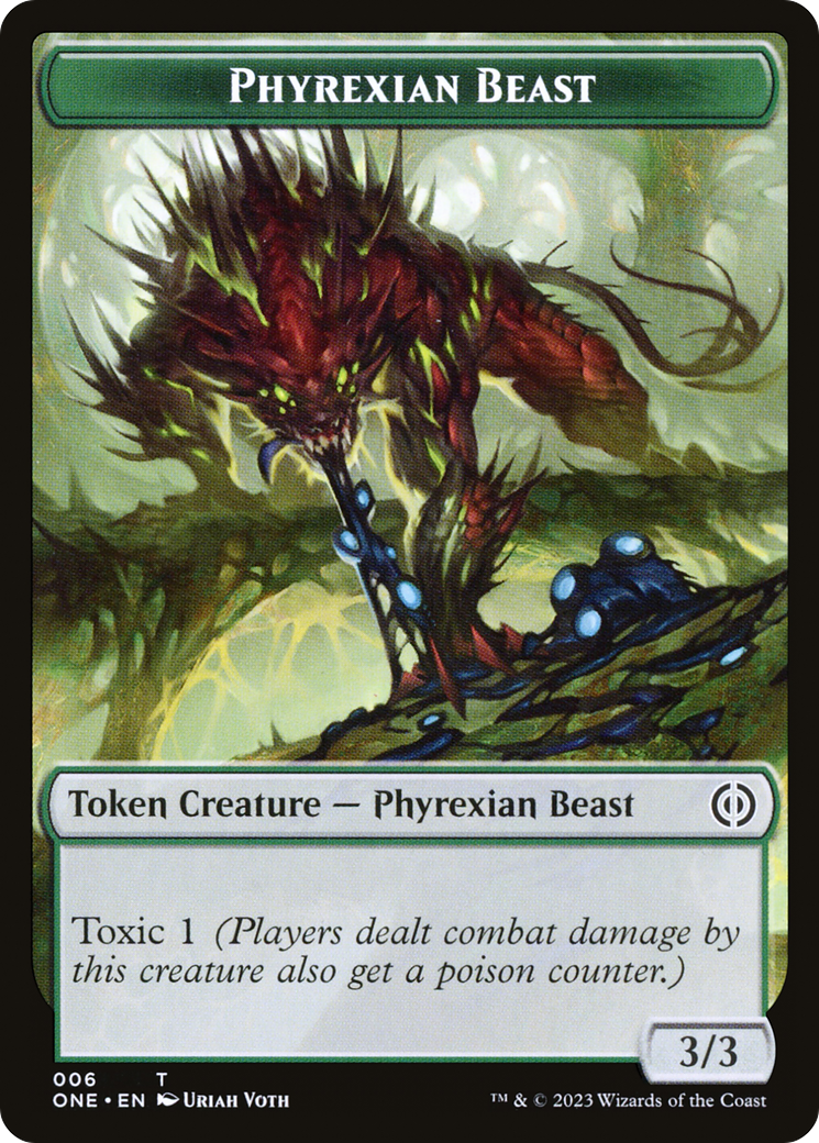 Phyrexian Beast Token [Phyrexia: All Will Be One Tokens] | Deep Dive Games St. Marys