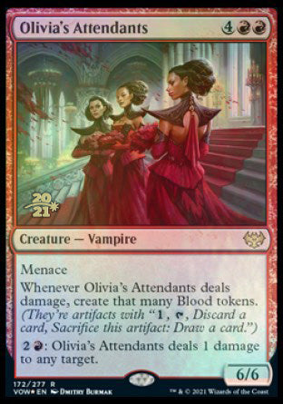 Olivia's Attendants [Innistrad: Crimson Vow Prerelease Promos] | Deep Dive Games St. Marys