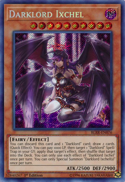 Darklord Ixchel [BLRR-EN076] Secret Rare | Deep Dive Games St. Marys