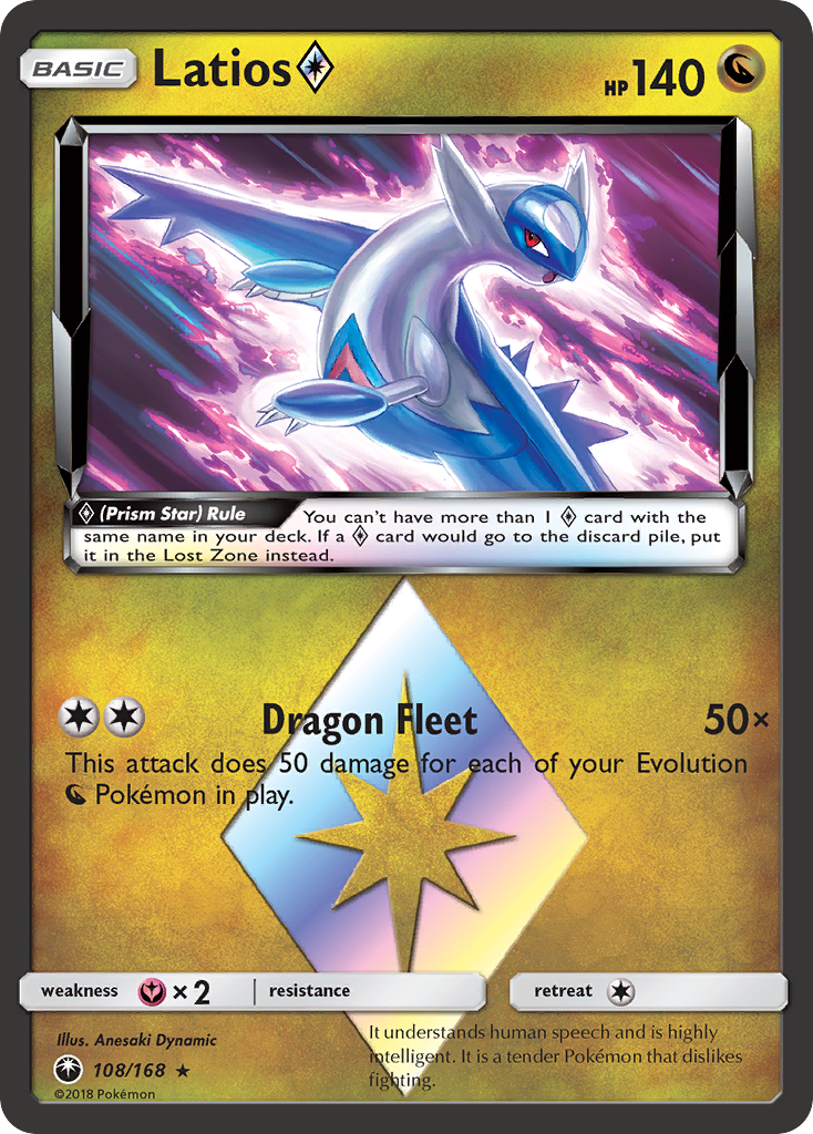 Latios (108/168) (Prism Star) [Sun & Moon: Celestial Storm] | Deep Dive Games St. Marys