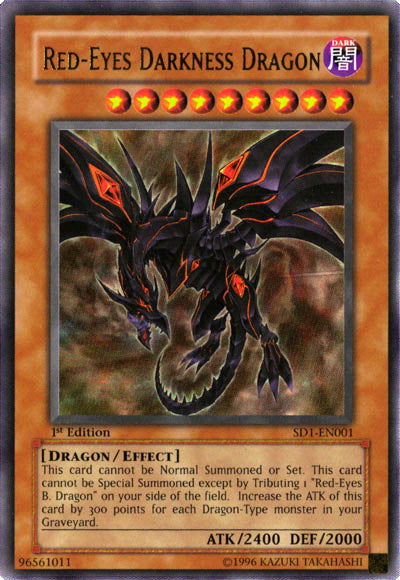 Red-Eyes Darkness Dragon [SD1-EN001] Ultra Rare | Deep Dive Games St. Marys