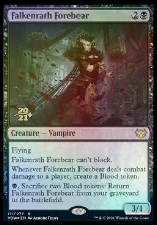 Falkenrath Forebear [Innistrad: Crimson Vow Prerelease Promos] | Deep Dive Games St. Marys