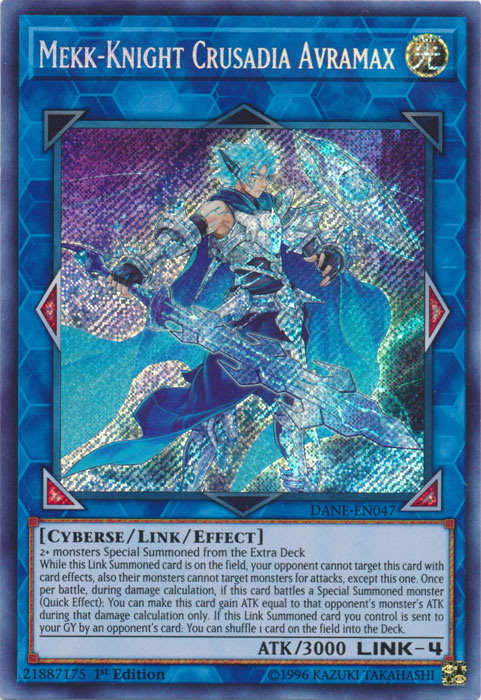 Mekk-Knight Crusadia Avramax [DANE-EN047] Secret Rare | Deep Dive Games St. Marys