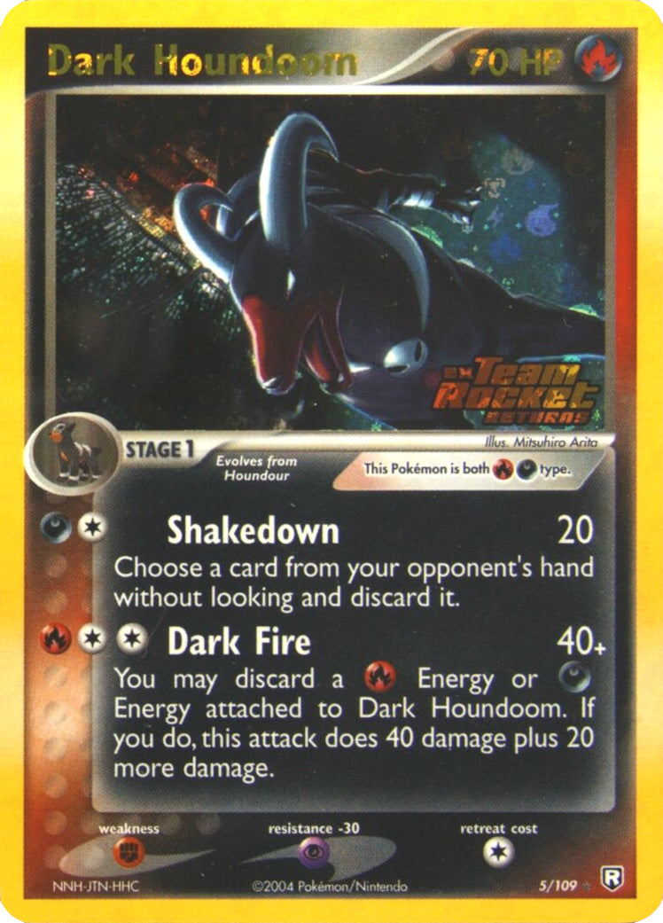 Dark Houndoom (5/109) (Stamped) [EX: Team Rocket Returns] | Deep Dive Games St. Marys