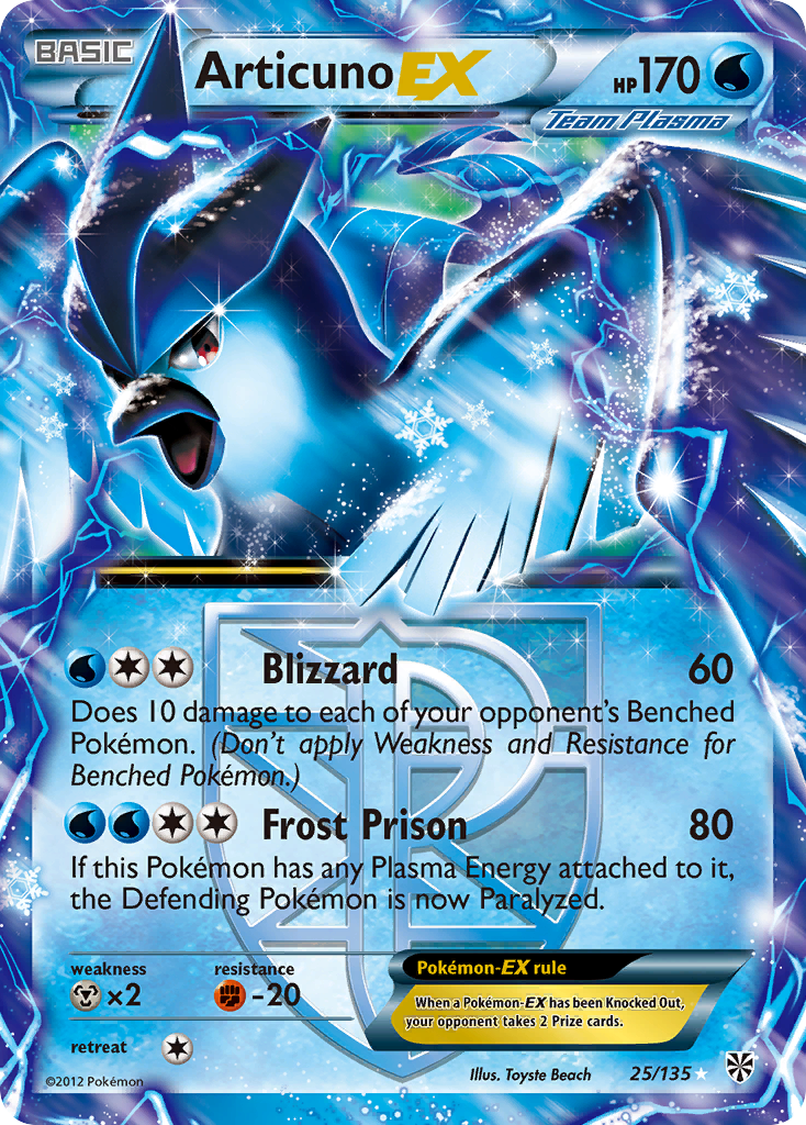 Articuno EX (25/135) [Black & White: Plasma Storm] | Deep Dive Games St. Marys