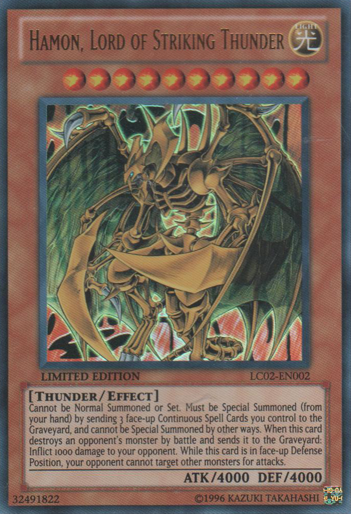 Hamon, Lord of Striking Thunder [LC02-EN002] Ultra Rare | Deep Dive Games St. Marys