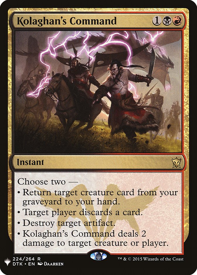 Kolaghan's Command [Mystery Booster] | Deep Dive Games St. Marys