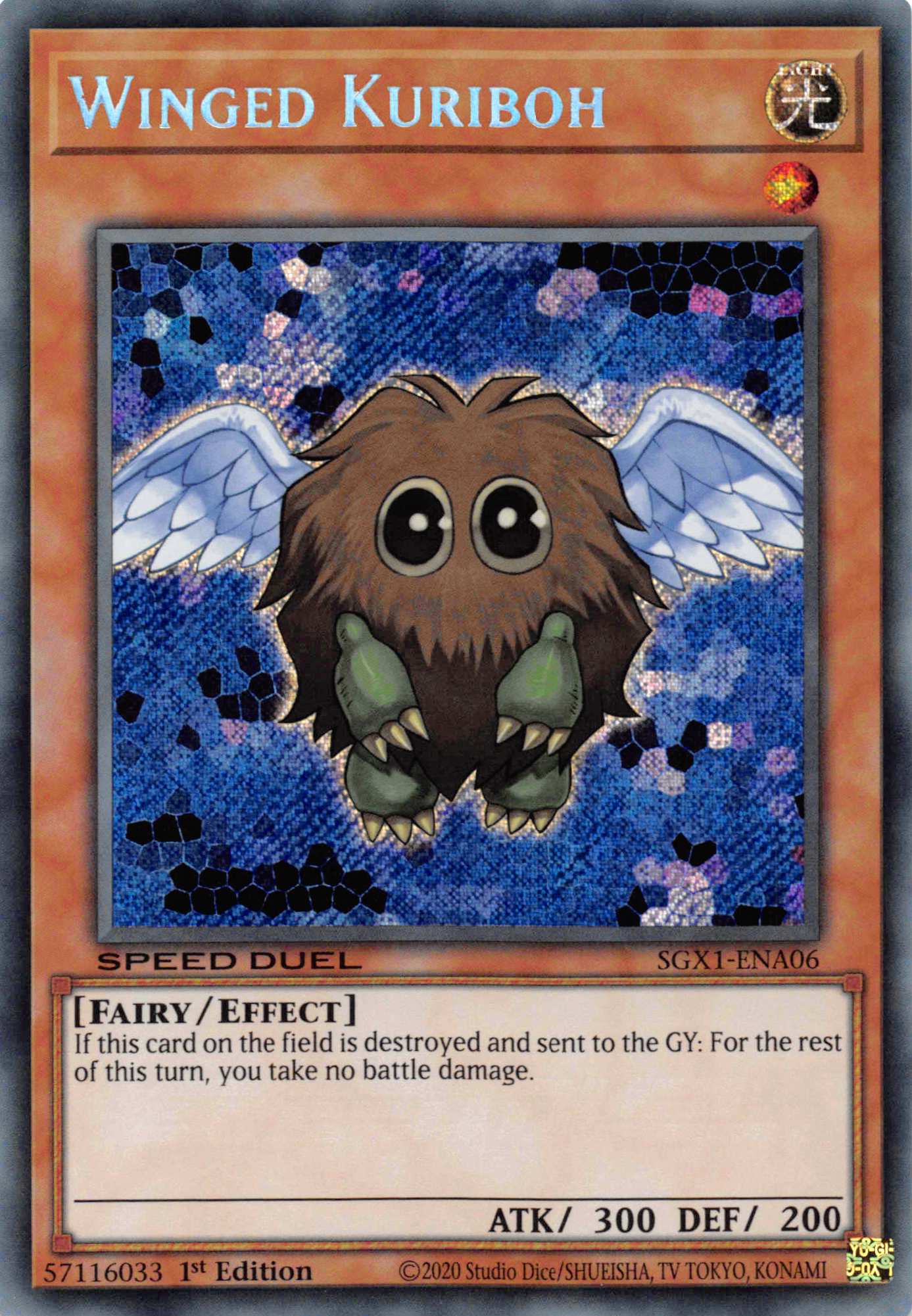 Winged Kuriboh [SGX1-ENA06] Secret Rare | Deep Dive Games St. Marys