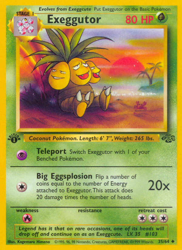 Exeggutor (35/64) [Jungle 1st Edition] | Deep Dive Games St. Marys