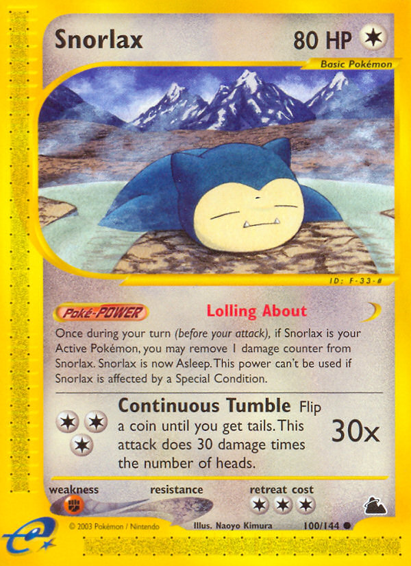 Snorlax (100/144) [Skyridge] | Deep Dive Games St. Marys