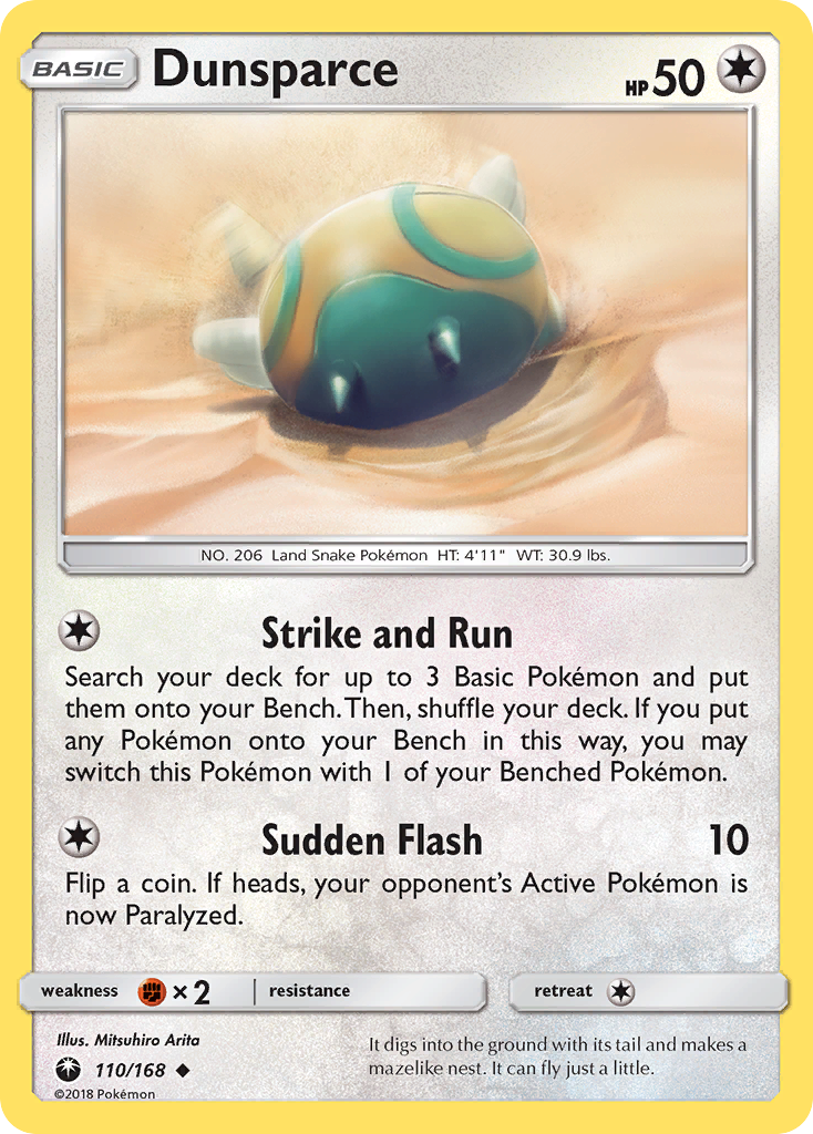 Dunsparce (110/168) [Sun & Moon: Celestial Storm] | Deep Dive Games St. Marys