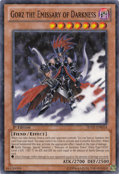 Gorz the Emissary of Darkness [BP01-EN014] Starfoil Rare | Deep Dive Games St. Marys