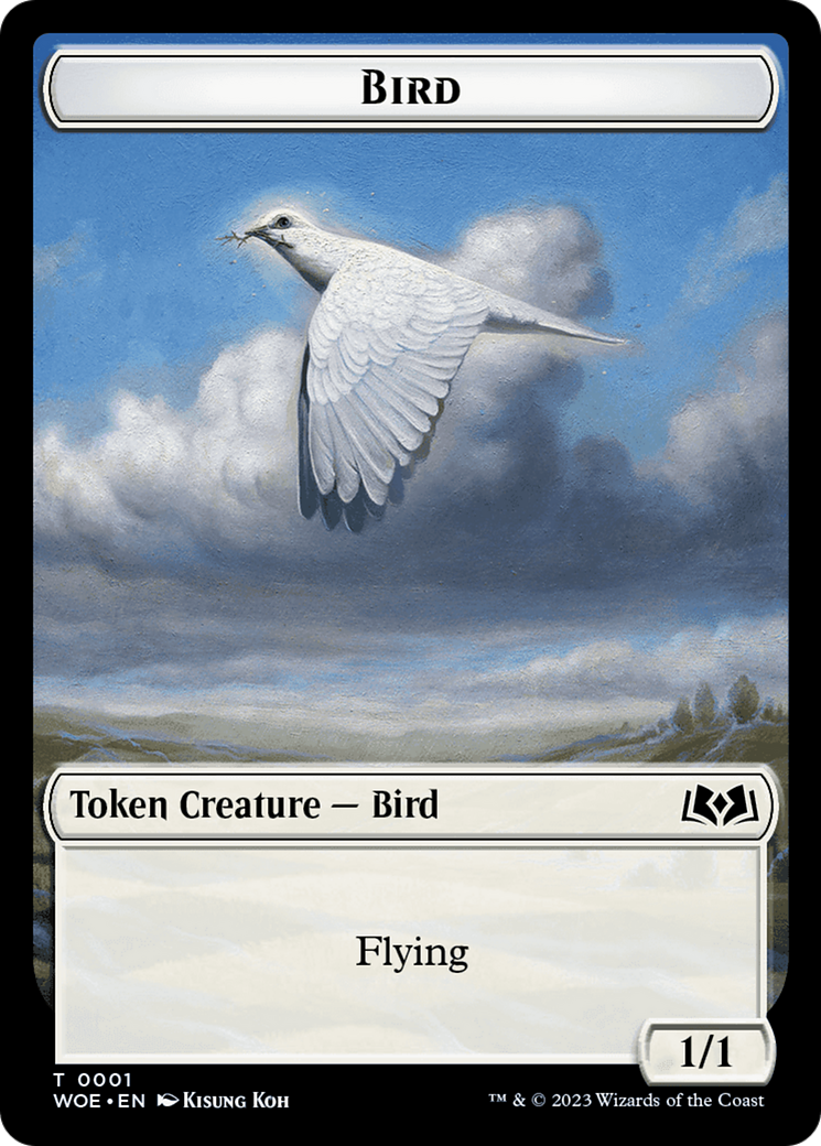 Bird // Food (0011) Double-Sided Token [Wilds of Eldraine Tokens] | Deep Dive Games St. Marys