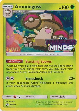 Amoonguss (SM202) (Staff Prerelease Promo) [Sun & Moon: Black Star Promos] | Deep Dive Games St. Marys