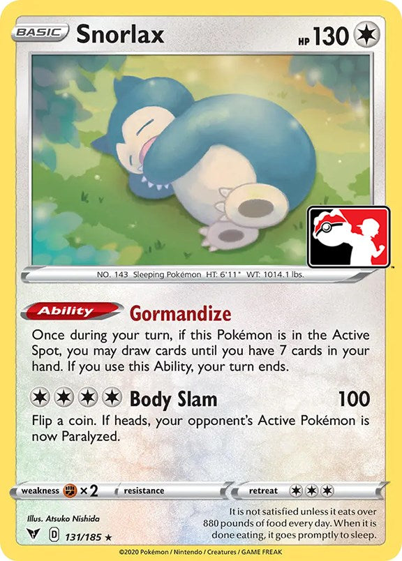 Snorlax (131/185) [Prize Pack Series One] | Deep Dive Games St. Marys