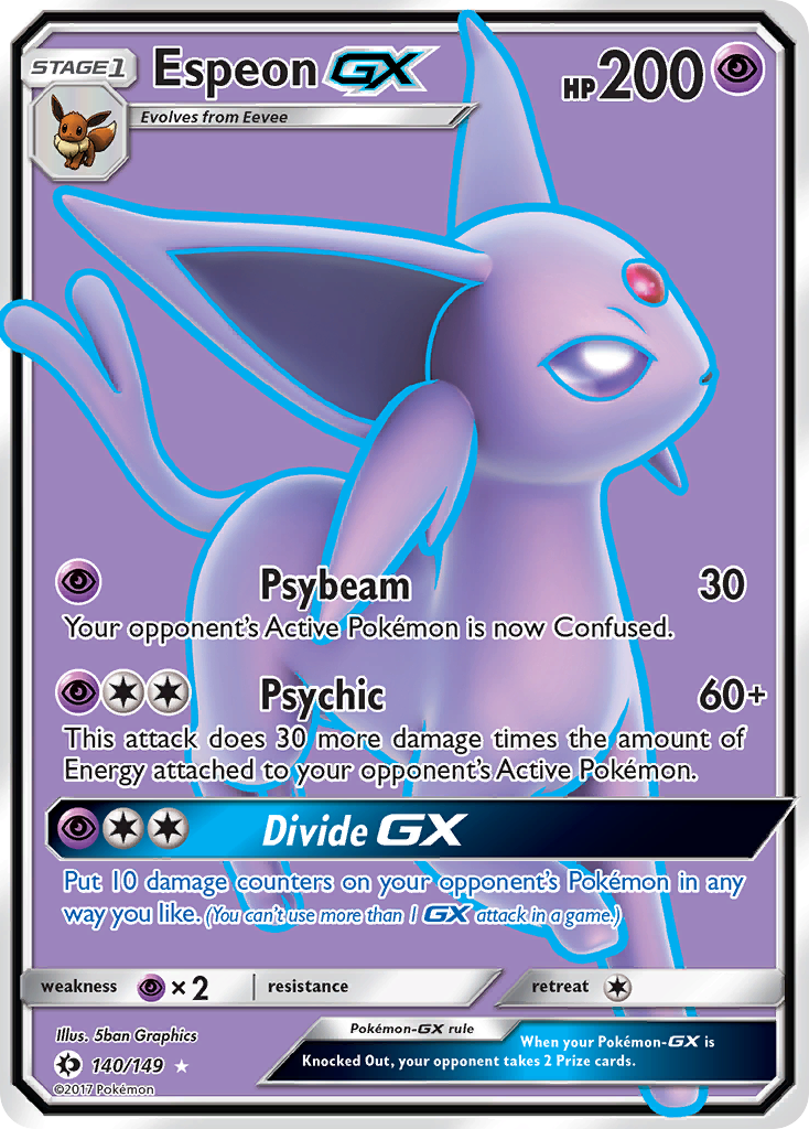 Espeon GX (140/149) [Sun & Moon: Base Set] | Deep Dive Games St. Marys