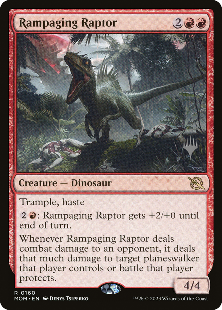 Rampaging Raptor (Promo Pack) [March of the Machine Promos] | Deep Dive Games St. Marys