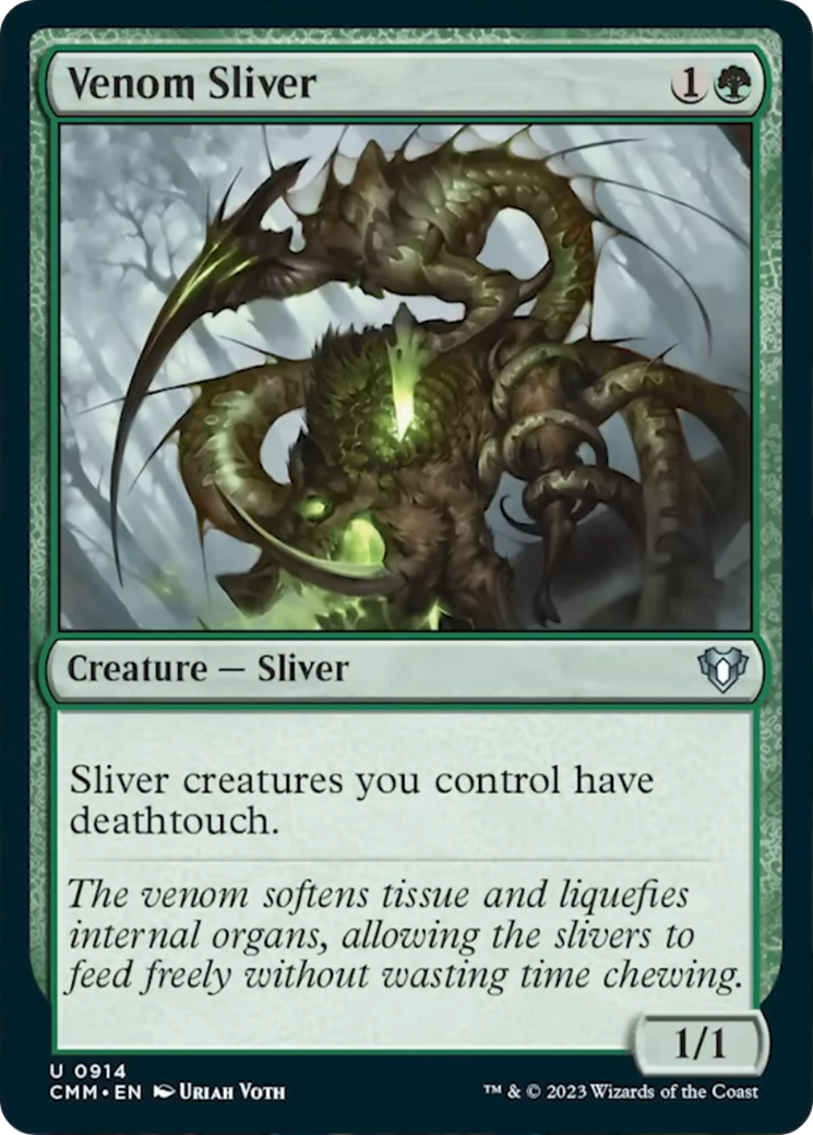 Venom Sliver [Commander Masters] | Deep Dive Games St. Marys