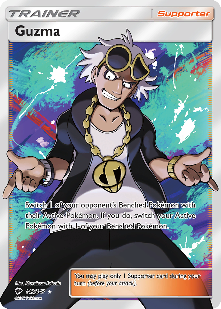 Guzma (143/147) [Sun & Moon: Burning Shadows] | Deep Dive Games St. Marys